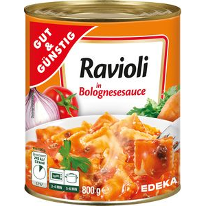 gg ravioli bolognese 800g